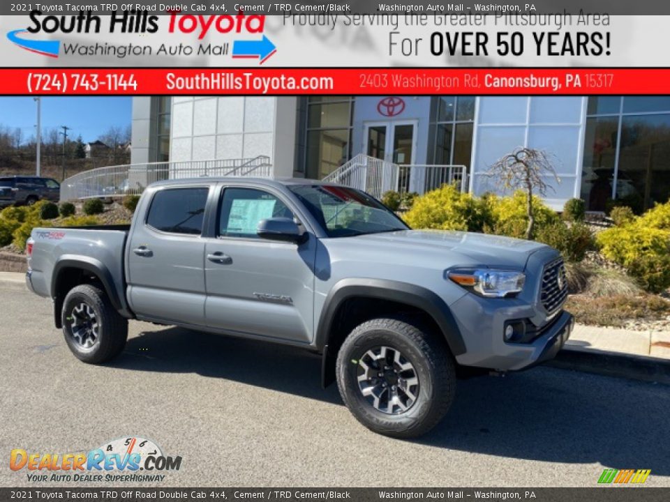 2021 Toyota Tacoma TRD Off Road Double Cab 4x4 Cement / TRD Cement/Black Photo #1