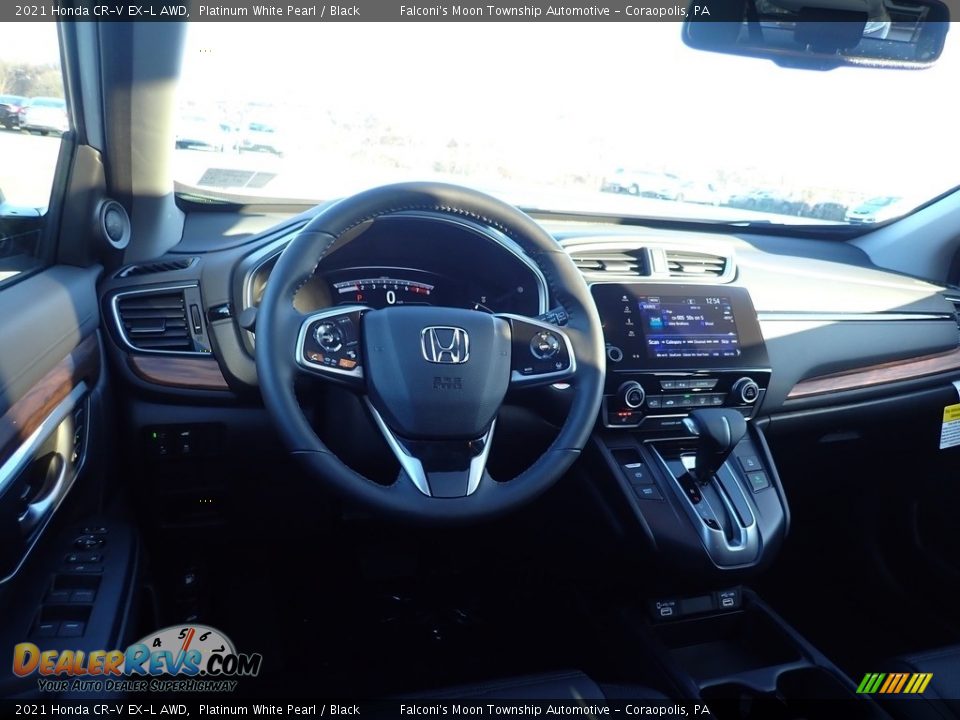 2021 Honda CR-V EX-L AWD Platinum White Pearl / Black Photo #7