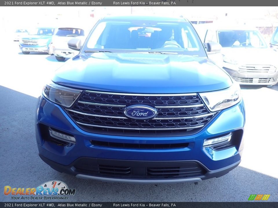 2021 Ford Explorer XLT 4WD Atlas Blue Metallic / Ebony Photo #4