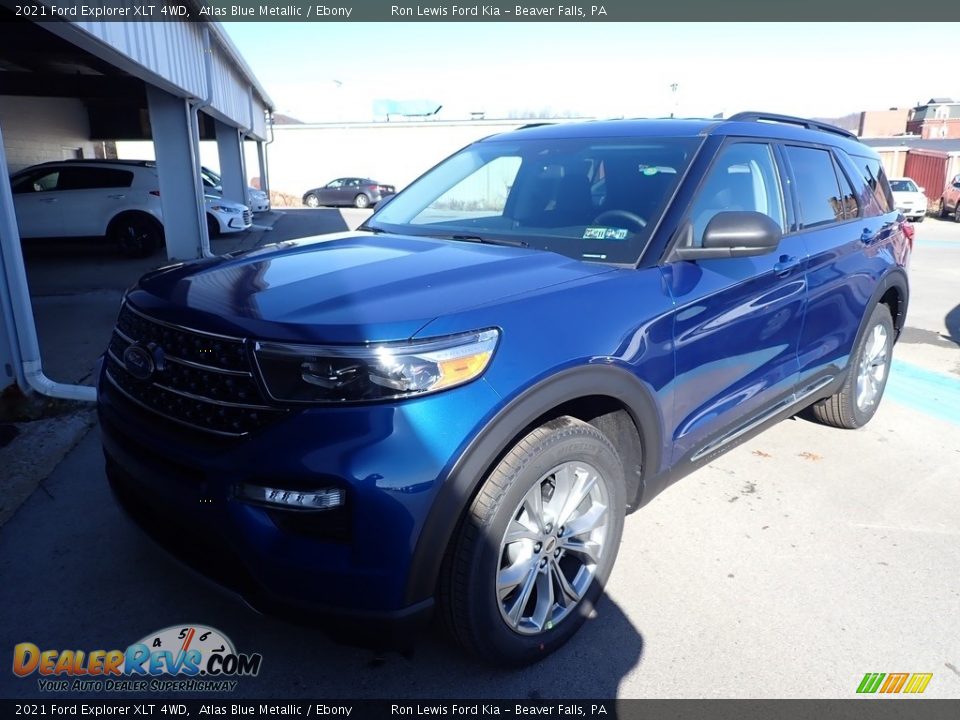 2021 Ford Explorer XLT 4WD Atlas Blue Metallic / Ebony Photo #5