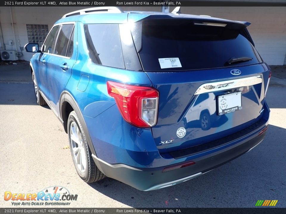 2021 Ford Explorer XLT 4WD Atlas Blue Metallic / Ebony Photo #7
