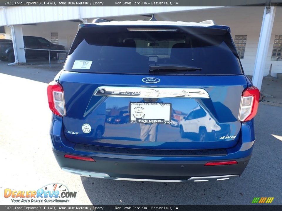 2021 Ford Explorer XLT 4WD Atlas Blue Metallic / Ebony Photo #8