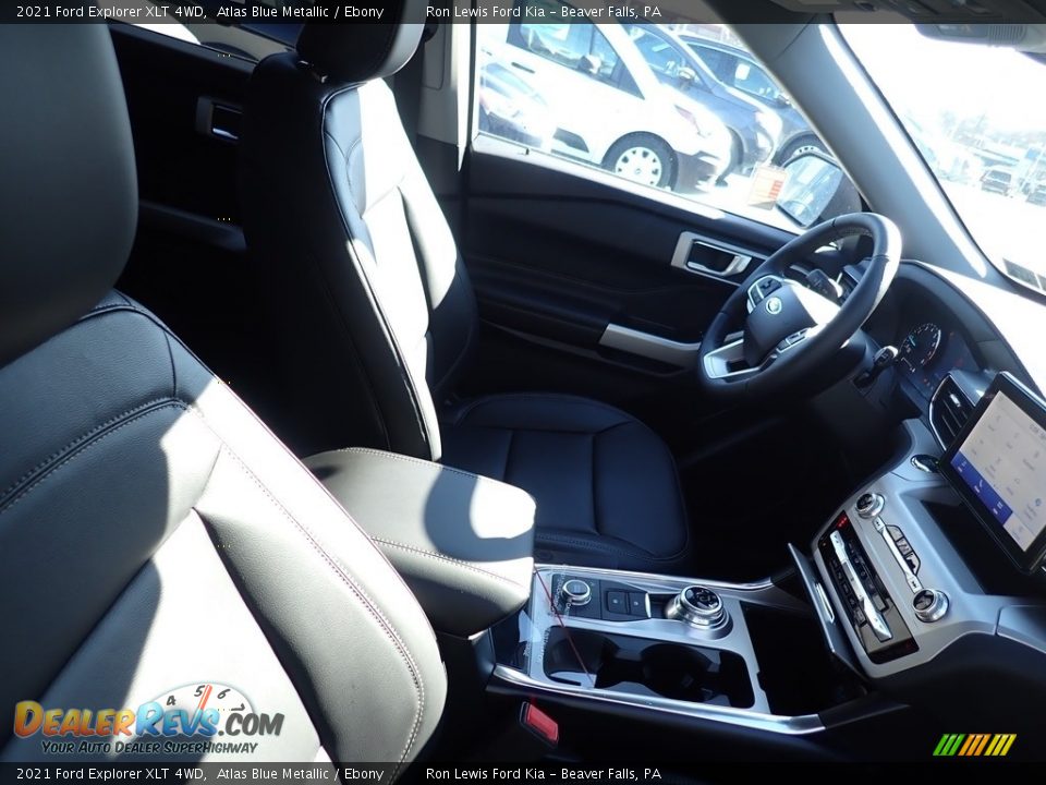 2021 Ford Explorer XLT 4WD Atlas Blue Metallic / Ebony Photo #9