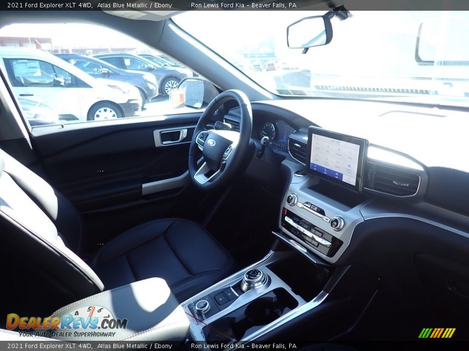 2021 Ford Explorer XLT 4WD Atlas Blue Metallic / Ebony Photo #10