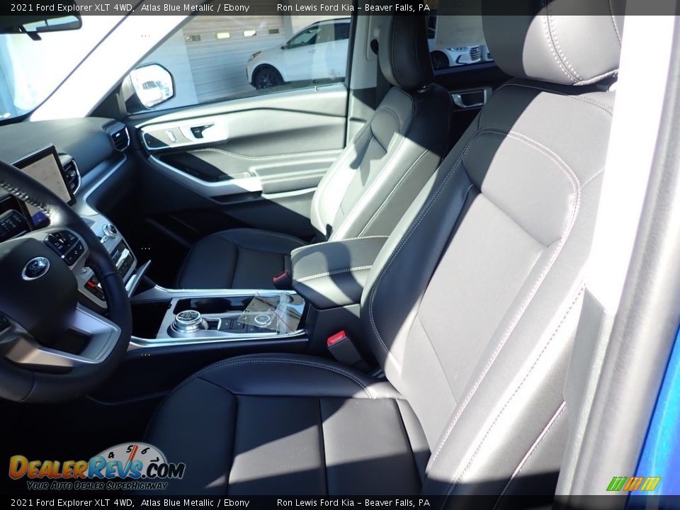 2021 Ford Explorer XLT 4WD Atlas Blue Metallic / Ebony Photo #12