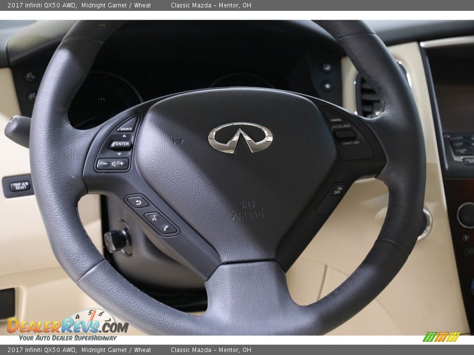 2017 Infiniti QX50 AWD Steering Wheel Photo #7