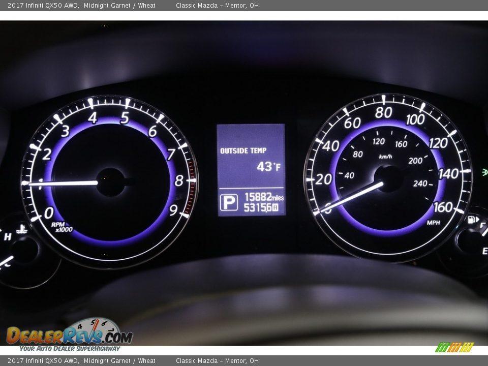 2017 Infiniti QX50 AWD Gauges Photo #8