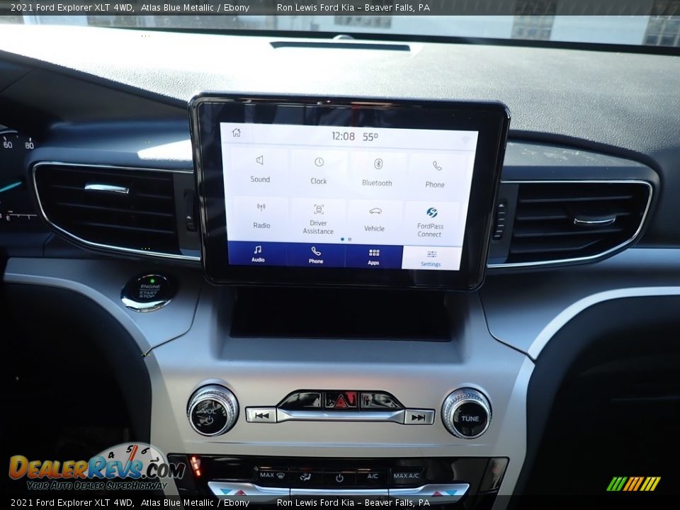 2021 Ford Explorer XLT 4WD Atlas Blue Metallic / Ebony Photo #15