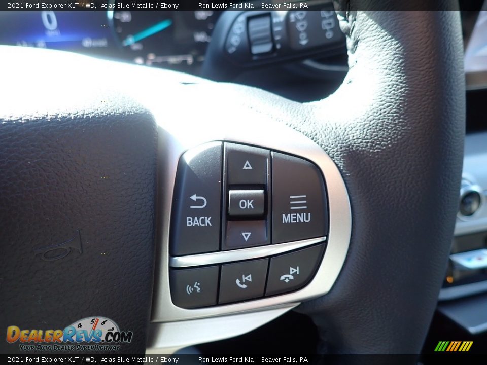 2021 Ford Explorer XLT 4WD Atlas Blue Metallic / Ebony Photo #17