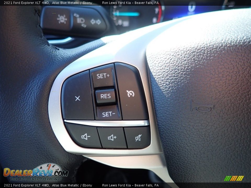 2021 Ford Explorer XLT 4WD Atlas Blue Metallic / Ebony Photo #18