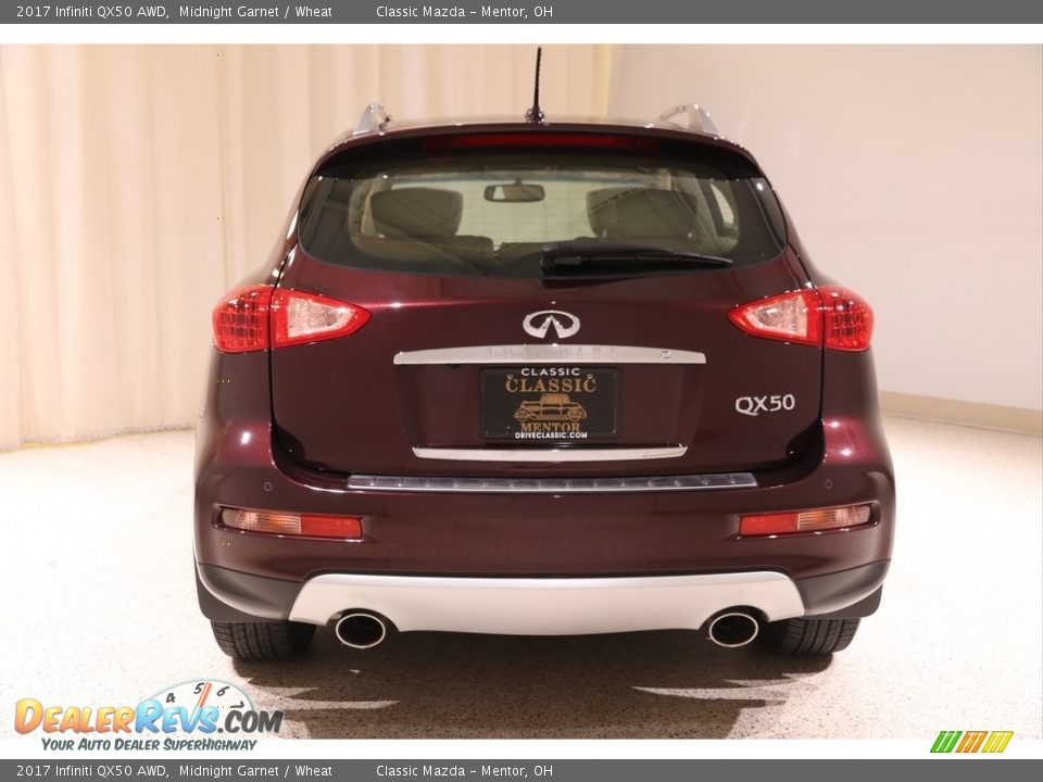 2017 Infiniti QX50 AWD Midnight Garnet / Wheat Photo #22