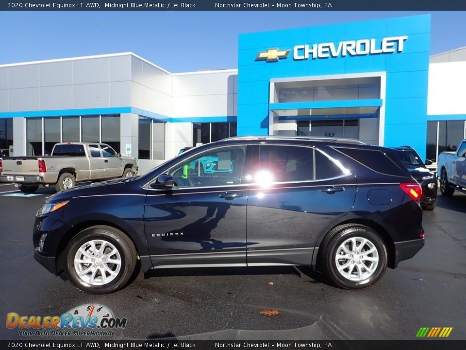 2020 Chevrolet Equinox LT AWD Midnight Blue Metallic / Jet Black Photo #3