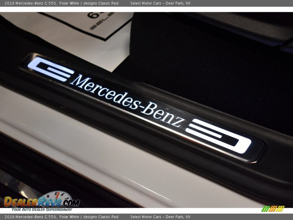2019 Mercedes-Benz G 550 Polar White / designo Classic Red Photo #19