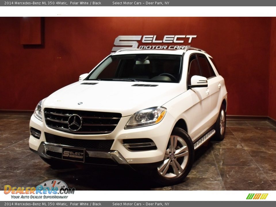 2014 Mercedes-Benz ML 350 4Matic Polar White / Black Photo #1