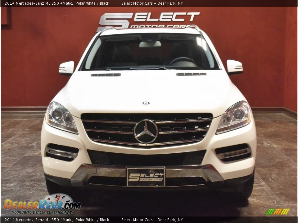 2014 Mercedes-Benz ML 350 4Matic Polar White / Black Photo #2