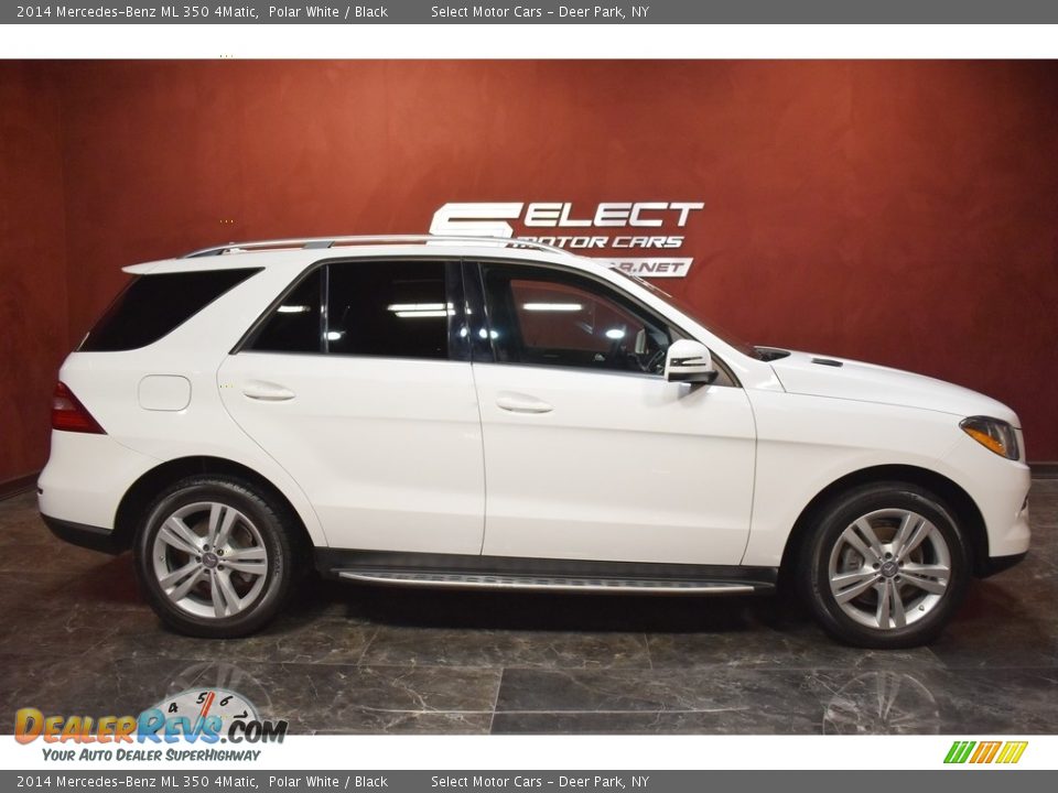 2014 Mercedes-Benz ML 350 4Matic Polar White / Black Photo #4