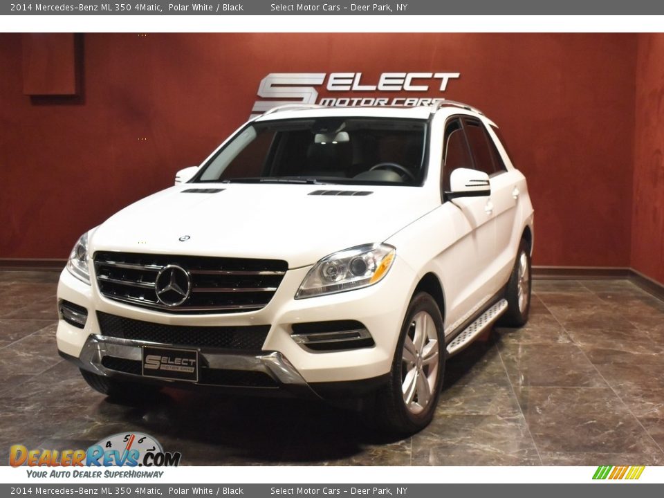 2014 Mercedes-Benz ML 350 4Matic Polar White / Black Photo #6