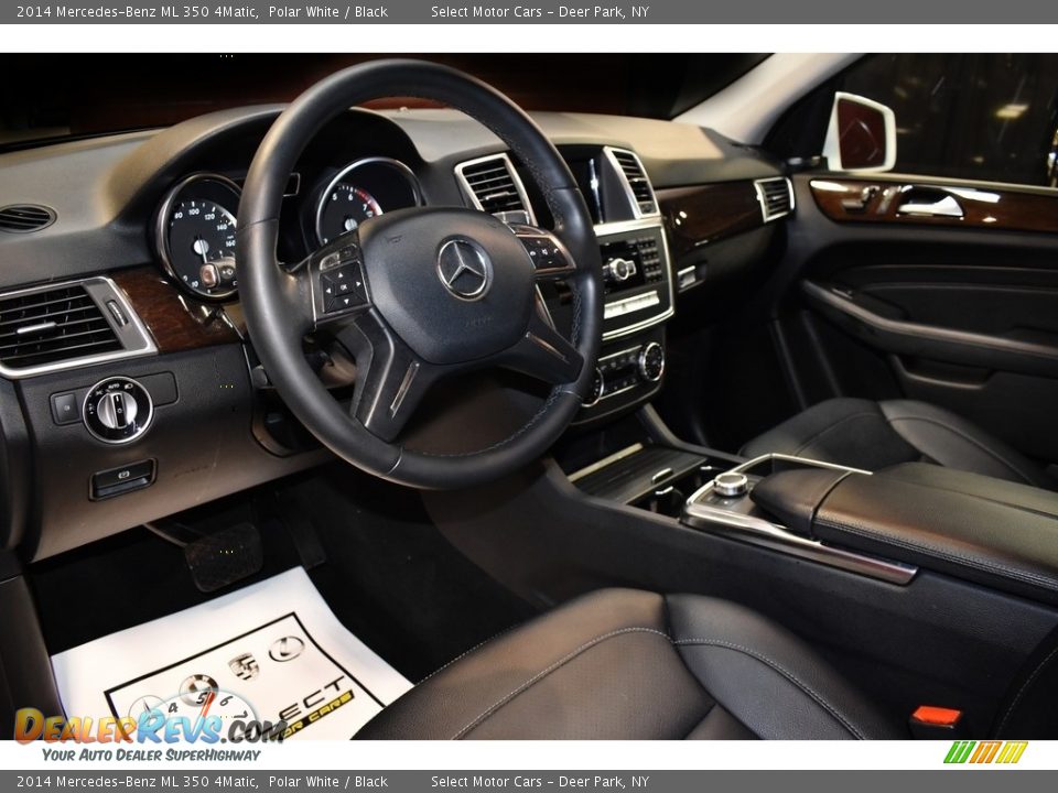 2014 Mercedes-Benz ML 350 4Matic Polar White / Black Photo #9