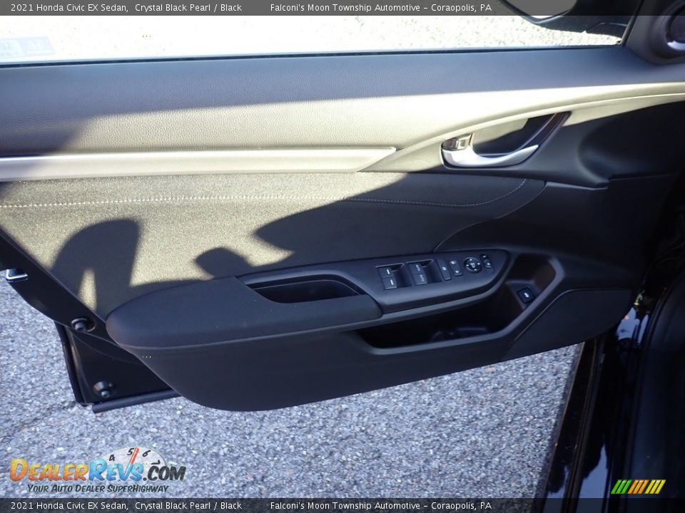 2021 Honda Civic EX Sedan Crystal Black Pearl / Black Photo #11
