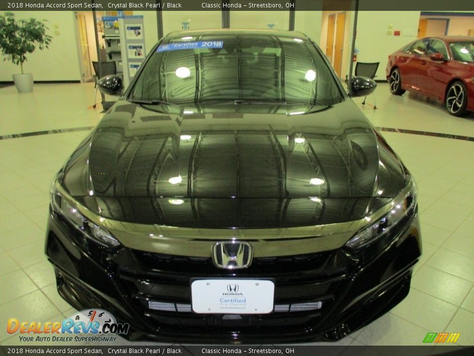 2018 Honda Accord Sport Sedan Crystal Black Pearl / Black Photo #2