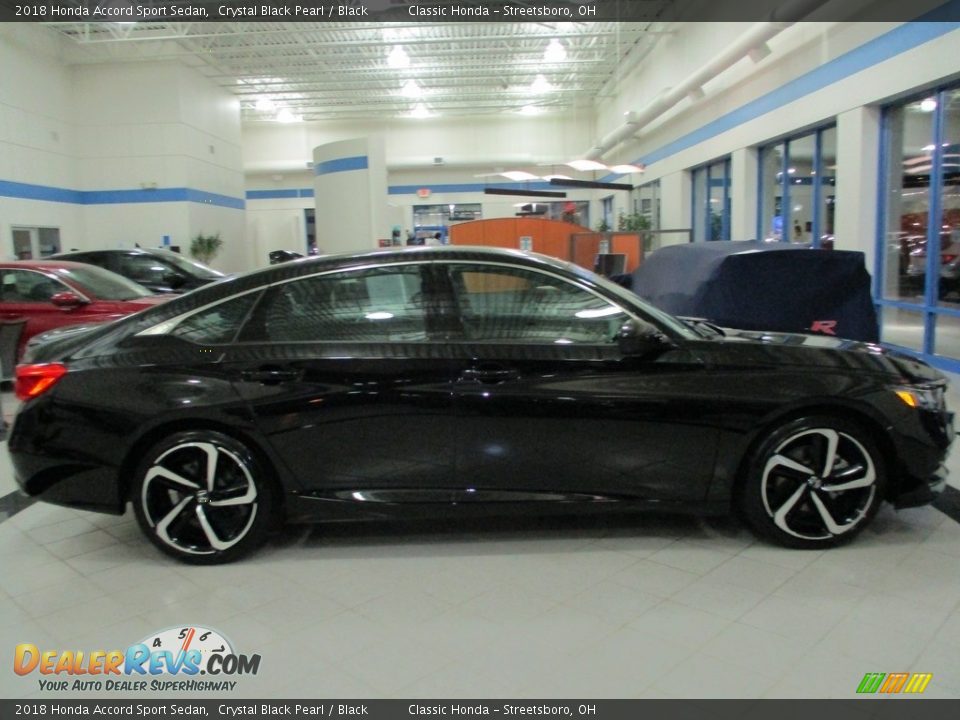 2018 Honda Accord Sport Sedan Crystal Black Pearl / Black Photo #4
