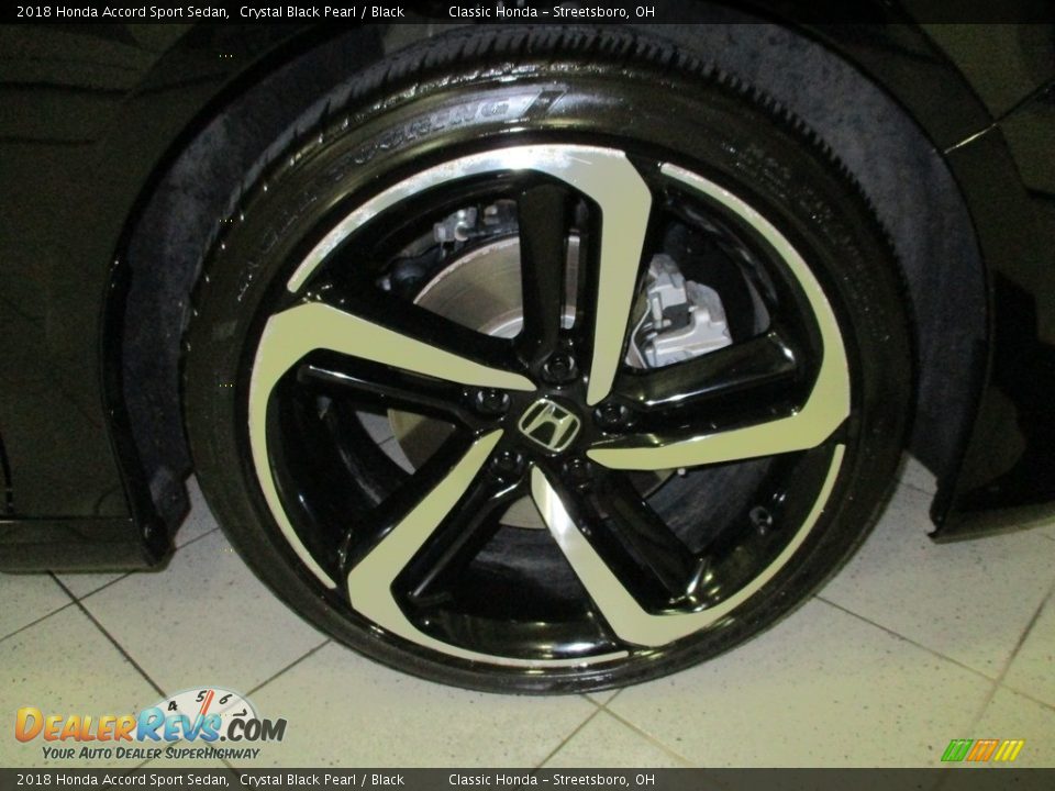 2018 Honda Accord Sport Sedan Crystal Black Pearl / Black Photo #5