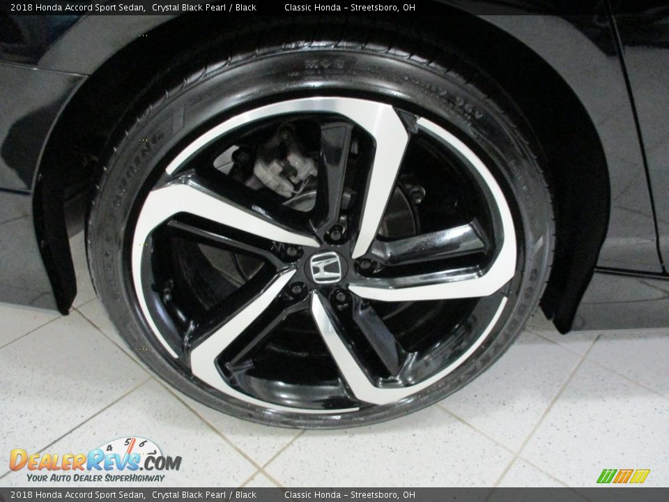 2018 Honda Accord Sport Sedan Crystal Black Pearl / Black Photo #6