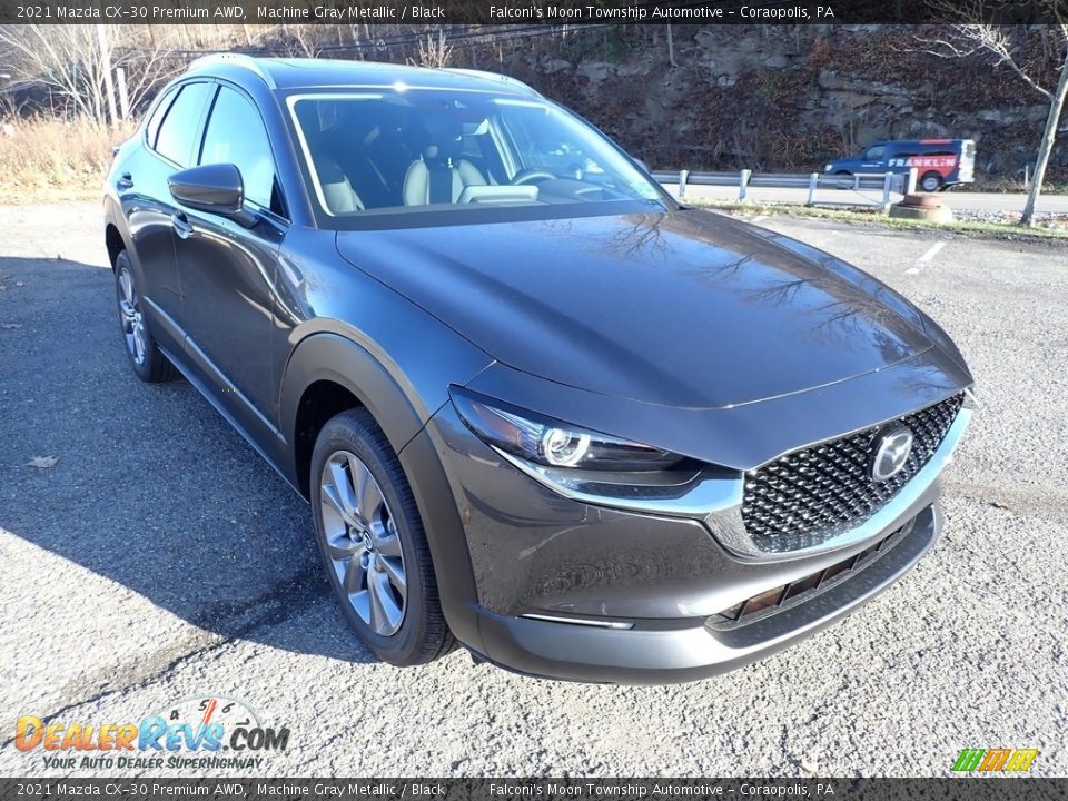 2021 Mazda CX-30 Premium AWD Machine Gray Metallic / Black Photo #3