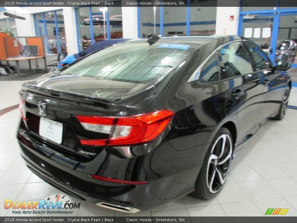 2018 Honda Accord Sport Sedan Crystal Black Pearl / Black Photo #7