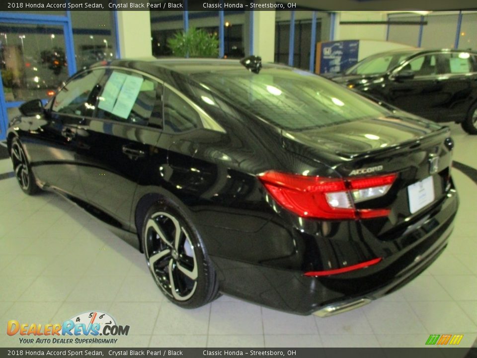 2018 Honda Accord Sport Sedan Crystal Black Pearl / Black Photo #9