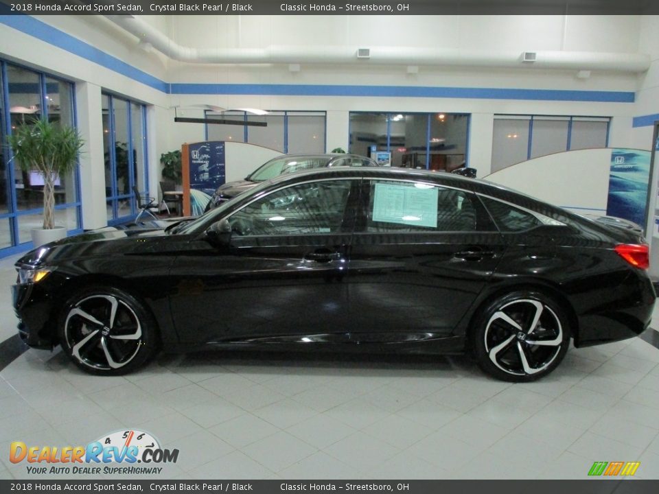 2018 Honda Accord Sport Sedan Crystal Black Pearl / Black Photo #10