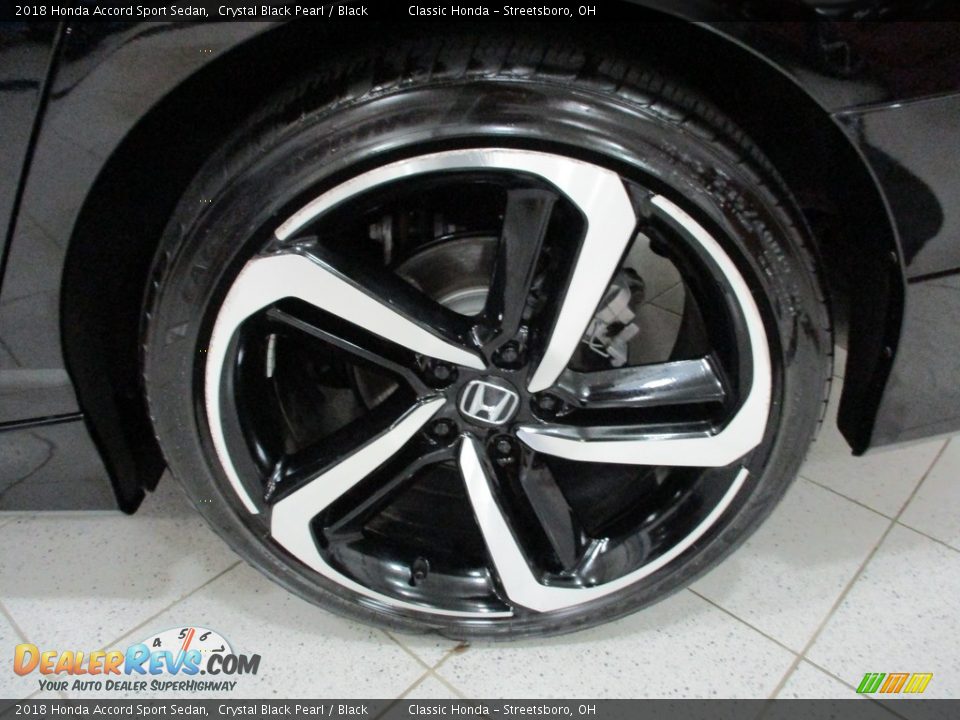2018 Honda Accord Sport Sedan Crystal Black Pearl / Black Photo #11