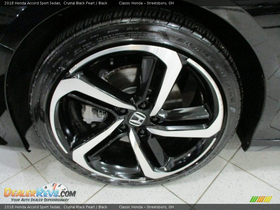 2018 Honda Accord Sport Sedan Crystal Black Pearl / Black Photo #12