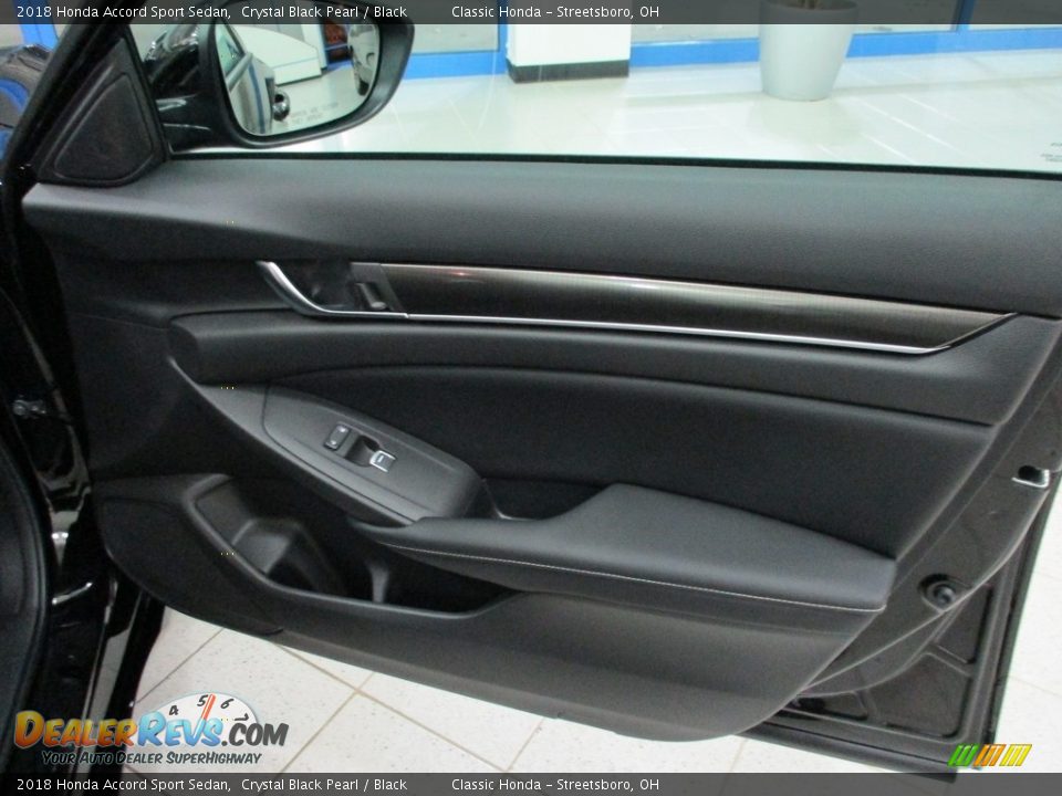 2018 Honda Accord Sport Sedan Crystal Black Pearl / Black Photo #14