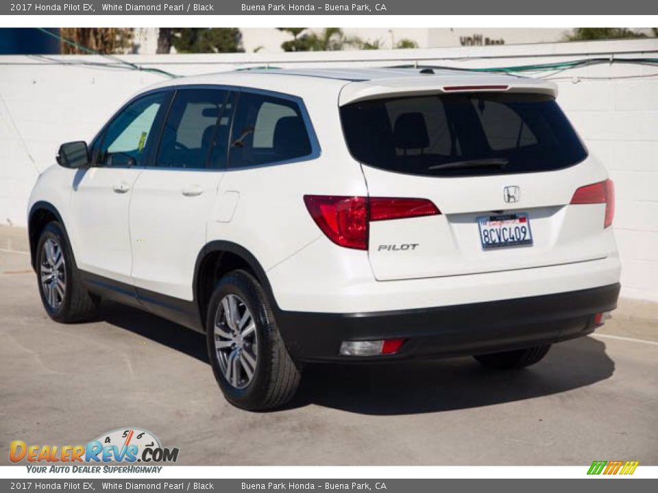 2017 Honda Pilot EX White Diamond Pearl / Black Photo #2