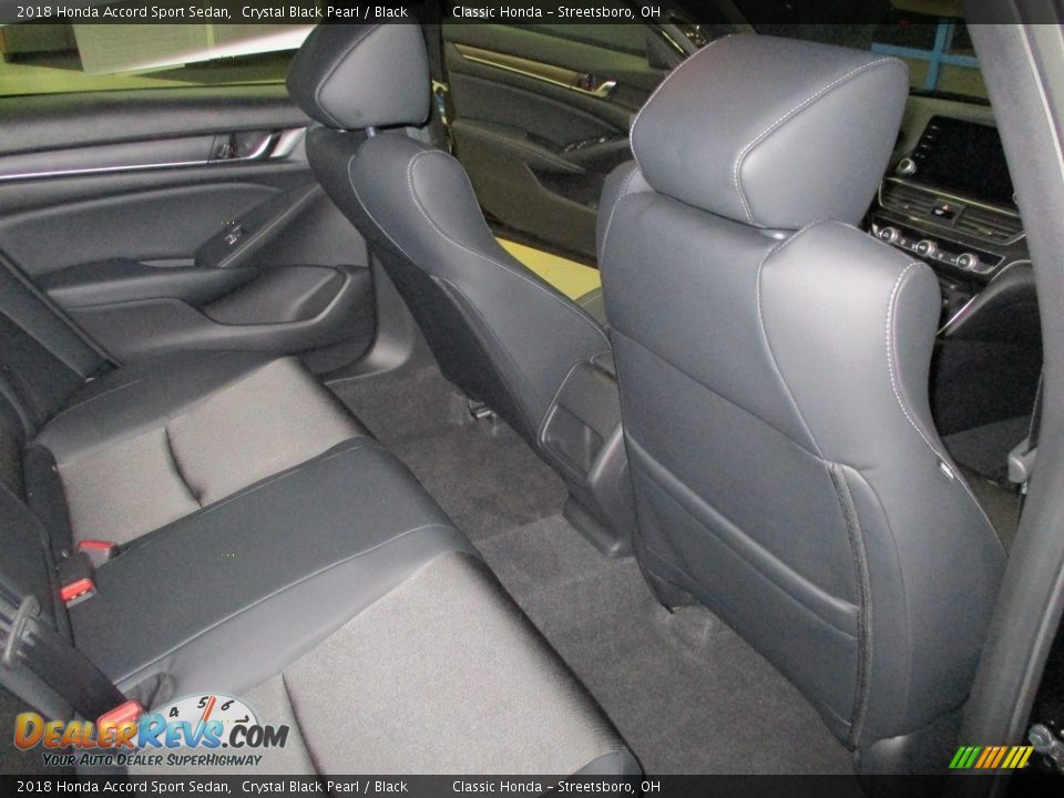 2018 Honda Accord Sport Sedan Crystal Black Pearl / Black Photo #18