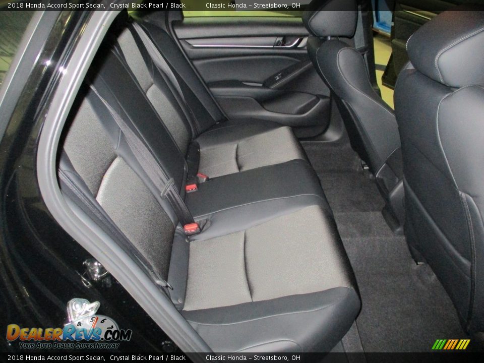 2018 Honda Accord Sport Sedan Crystal Black Pearl / Black Photo #19