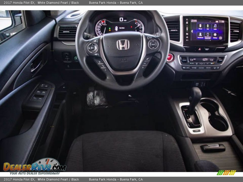 2017 Honda Pilot EX White Diamond Pearl / Black Photo #5