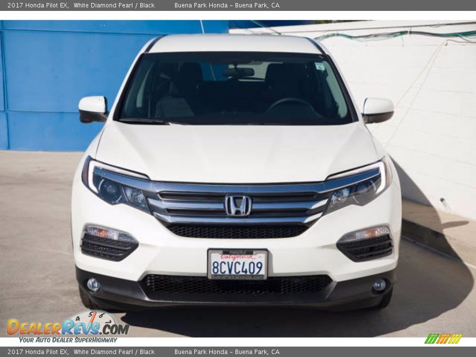 2017 Honda Pilot EX White Diamond Pearl / Black Photo #7