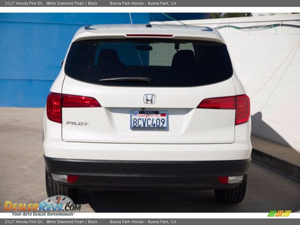 2017 Honda Pilot EX White Diamond Pearl / Black Photo #9