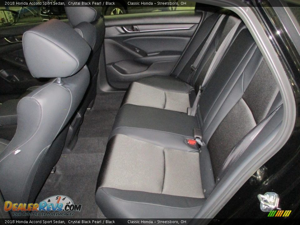 2018 Honda Accord Sport Sedan Crystal Black Pearl / Black Photo #24