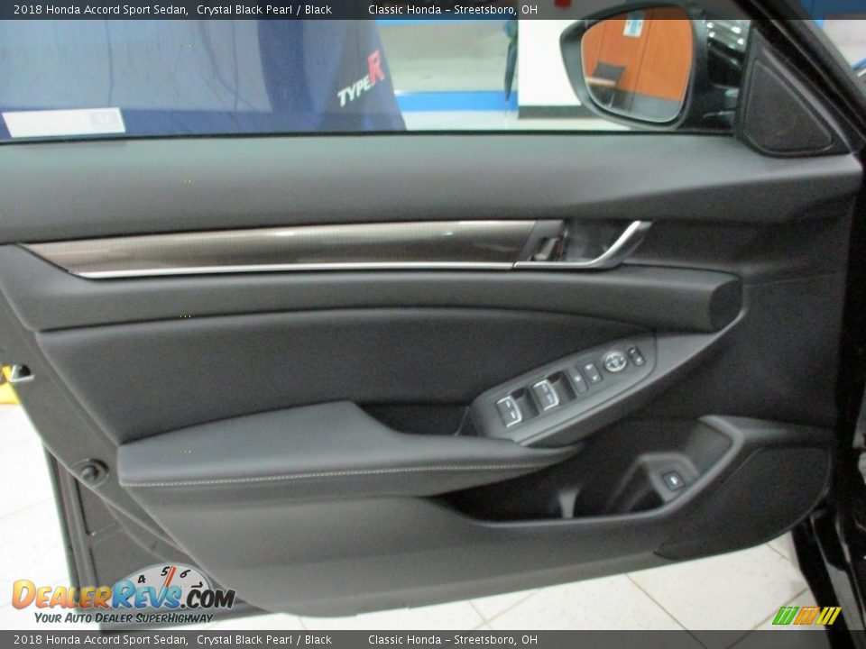 2018 Honda Accord Sport Sedan Crystal Black Pearl / Black Photo #25