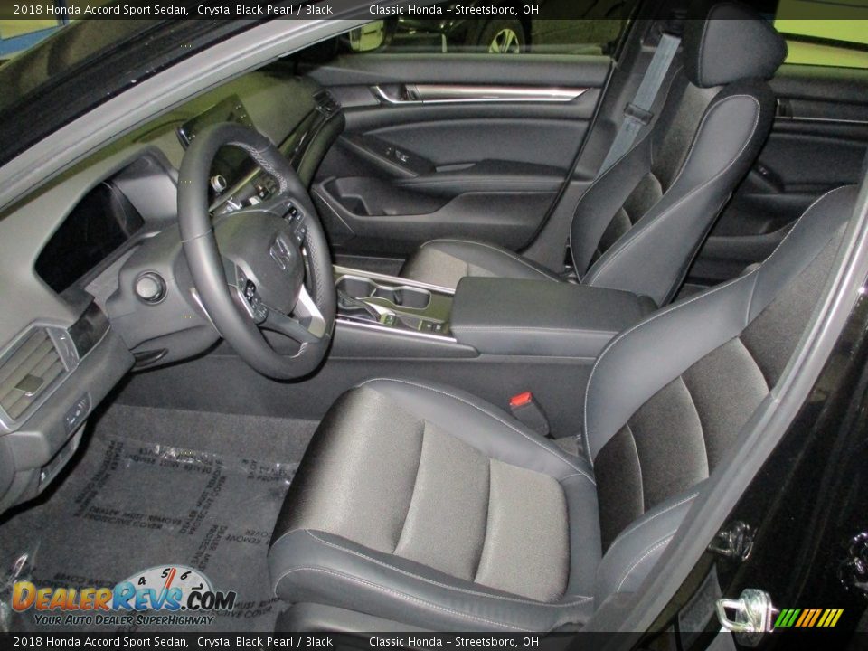 2018 Honda Accord Sport Sedan Crystal Black Pearl / Black Photo #27
