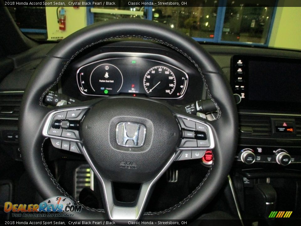 2018 Honda Accord Sport Sedan Crystal Black Pearl / Black Photo #29