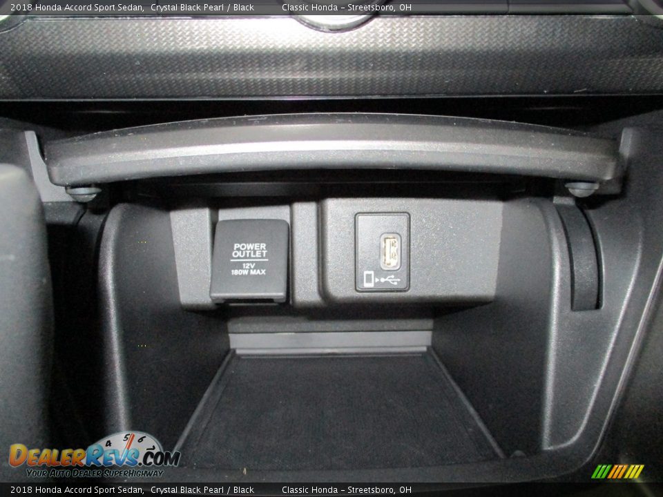 2018 Honda Accord Sport Sedan Crystal Black Pearl / Black Photo #34