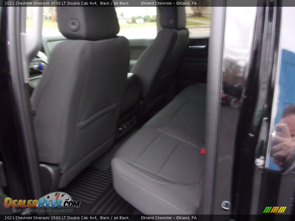 2021 Chevrolet Silverado 1500 LT Double Cab 4x4 Black / Jet Black Photo #15