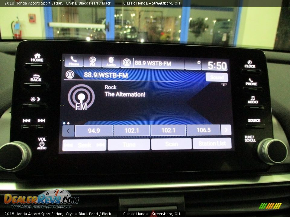 2018 Honda Accord Sport Sedan Crystal Black Pearl / Black Photo #36