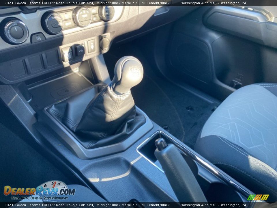 2021 Toyota Tacoma TRD Off Road Double Cab 4x4 Midnight Black Metallic / TRD Cement/Black Photo #5