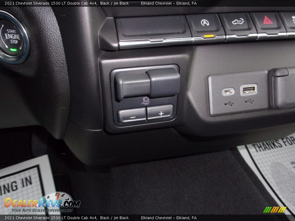 2021 Chevrolet Silverado 1500 LT Double Cab 4x4 Black / Jet Black Photo #26