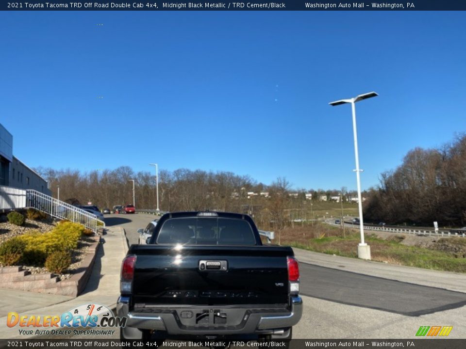 2021 Toyota Tacoma TRD Off Road Double Cab 4x4 Midnight Black Metallic / TRD Cement/Black Photo #12